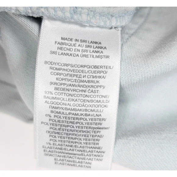 Lauren Ralph Lauren Premier Straight Crop Light Pastel Blue Jeans Women's Size 8 - Picture 7 of 7